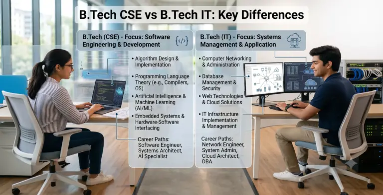 B.Tech CSE vs B.Tech IT